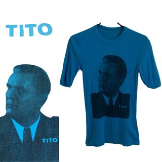 ヴィンテージ(VINTAGE)のVINTAGE ヴィンテージ TITO ヨシップブロズ チトー プリントTシャツ(Tシャツ(半袖/袖なし))