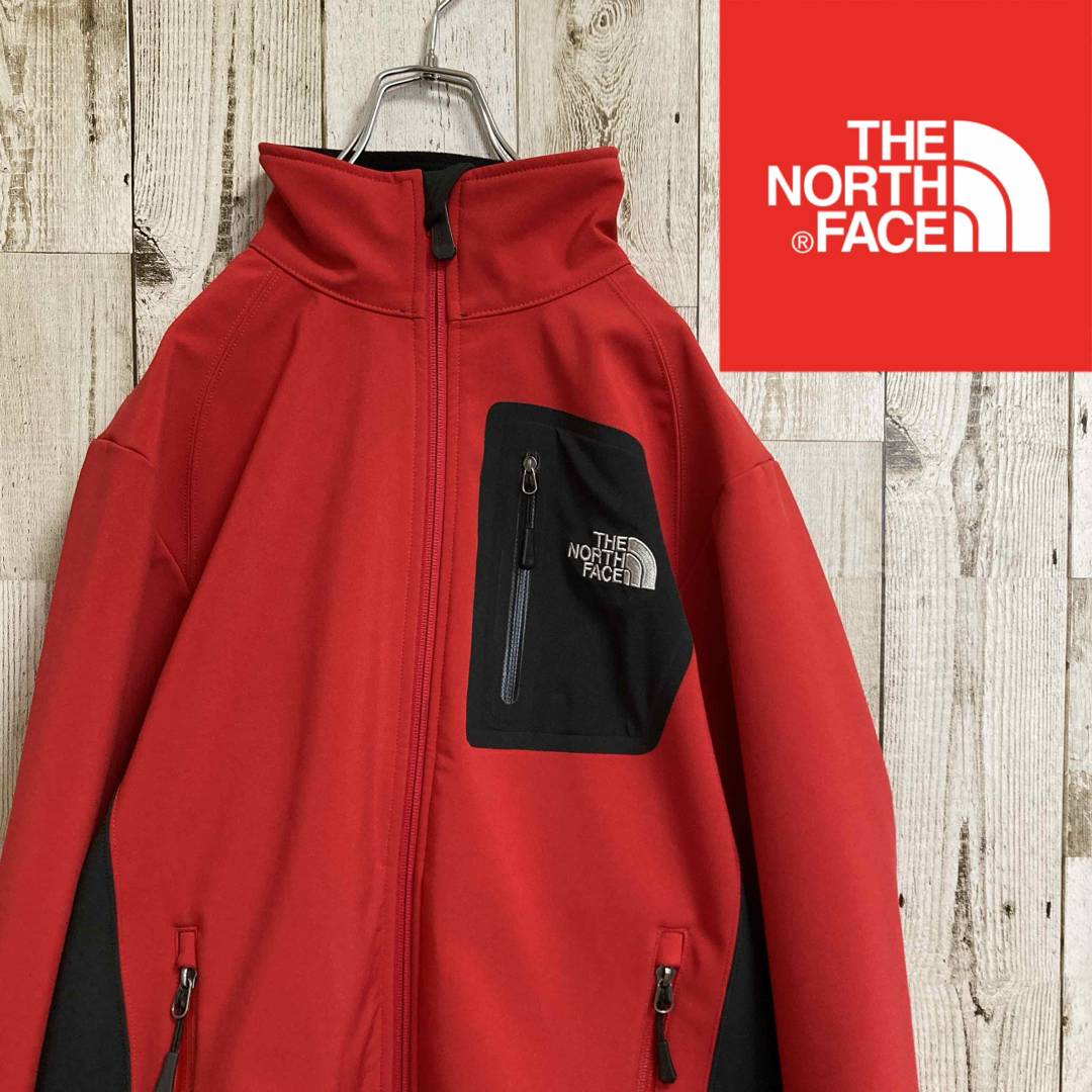 THE NORTH FACE(ザノースフェイス)の【希少】ノースフェイス エイペックス ソフトシェルジャケット メンズＬ　 メンズのジャケット/アウター(その他)の商品写真