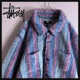 ステューシー(STUSSY)の【入手困難モデル☆XLサイズ】ステューシー ボアフリース シャツジャケット(その他)