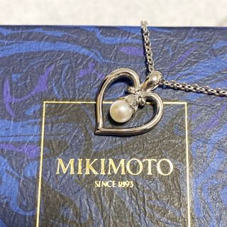 ミキモト(MIKIMOTO)のMIKIMOTO silver925 ハートパールネックレス　真珠(ネックレス)