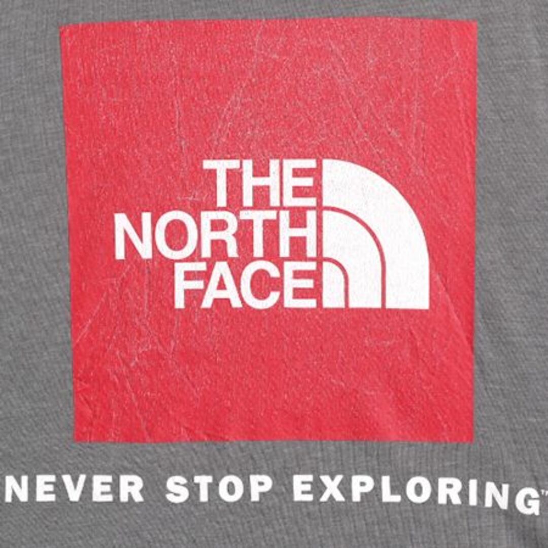 THE NORTH FACE(ザノースフェイス)のノースフェイス 両面 プリント 長袖 Tシャツ メンズ M The North Face アウトドア ロンT プリントT ロゴT バックプリント クルーネック 灰 メンズのトップス(Tシャツ/カットソー(七分/長袖))の商品写真