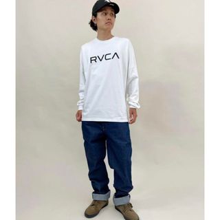 ルーカ(RVCA)のRVCA/ルーカ ルーズシルエット　ロゴプリントロンT BB042-051(Tシャツ/カットソー(七分/長袖))