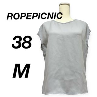 ロペピクニック(Rope' Picnic)のロペピクニック ROPEPICNIC ブラウス ノースリーブ とろみ M 38(シャツ/ブラウス(半袖/袖なし))