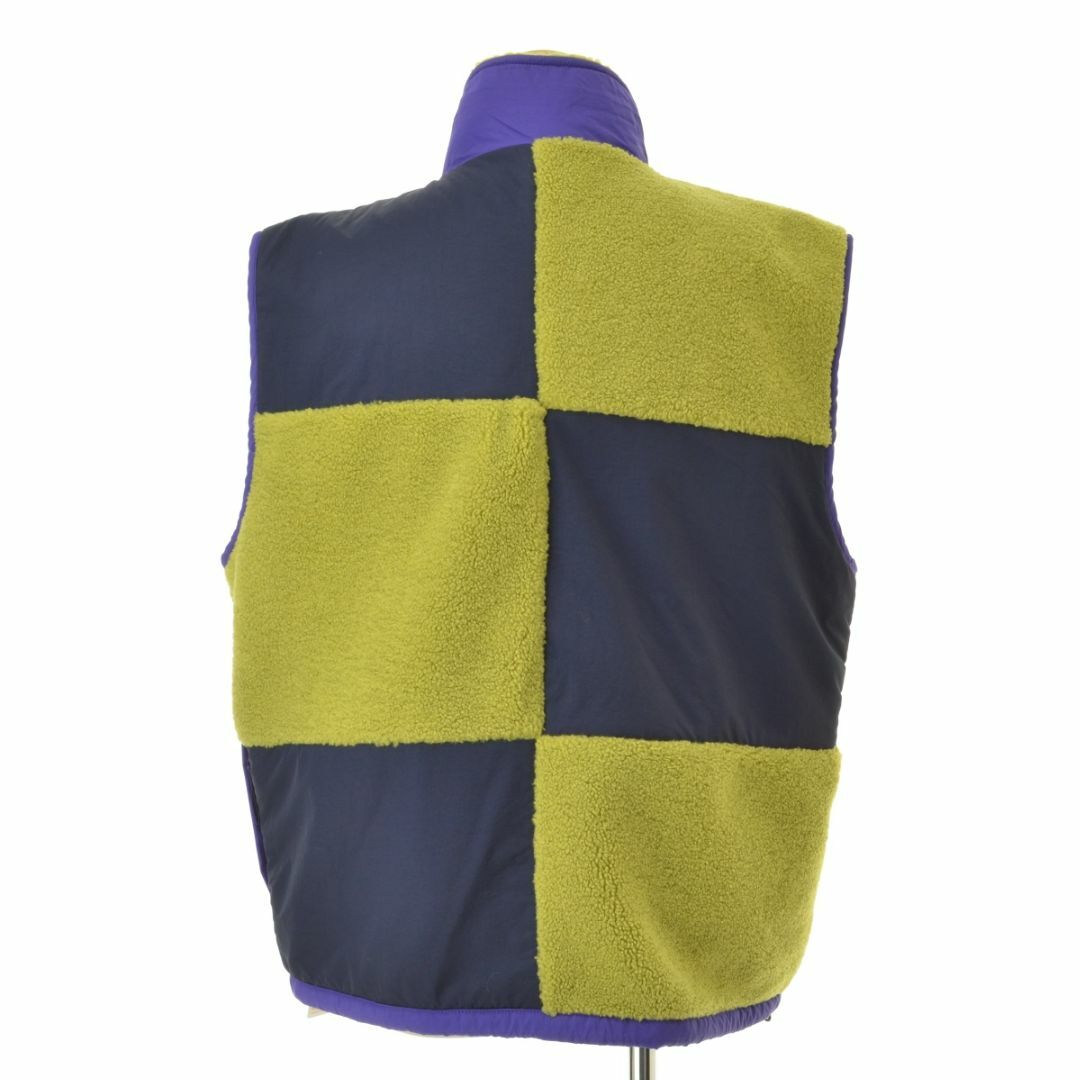 【BRAINDEAD】PANELED FIELD VEST NAVY/LIME メンズのトップス(ベスト)の商品写真