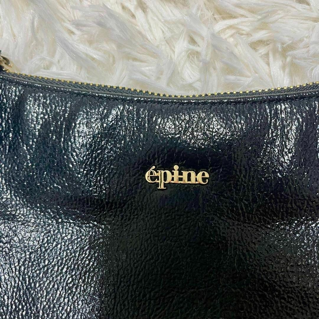 épine(エピヌ)の【大人気◎】épine gold logo half moon bag ブラック レディースのバッグ(ショルダーバッグ)の商品写真