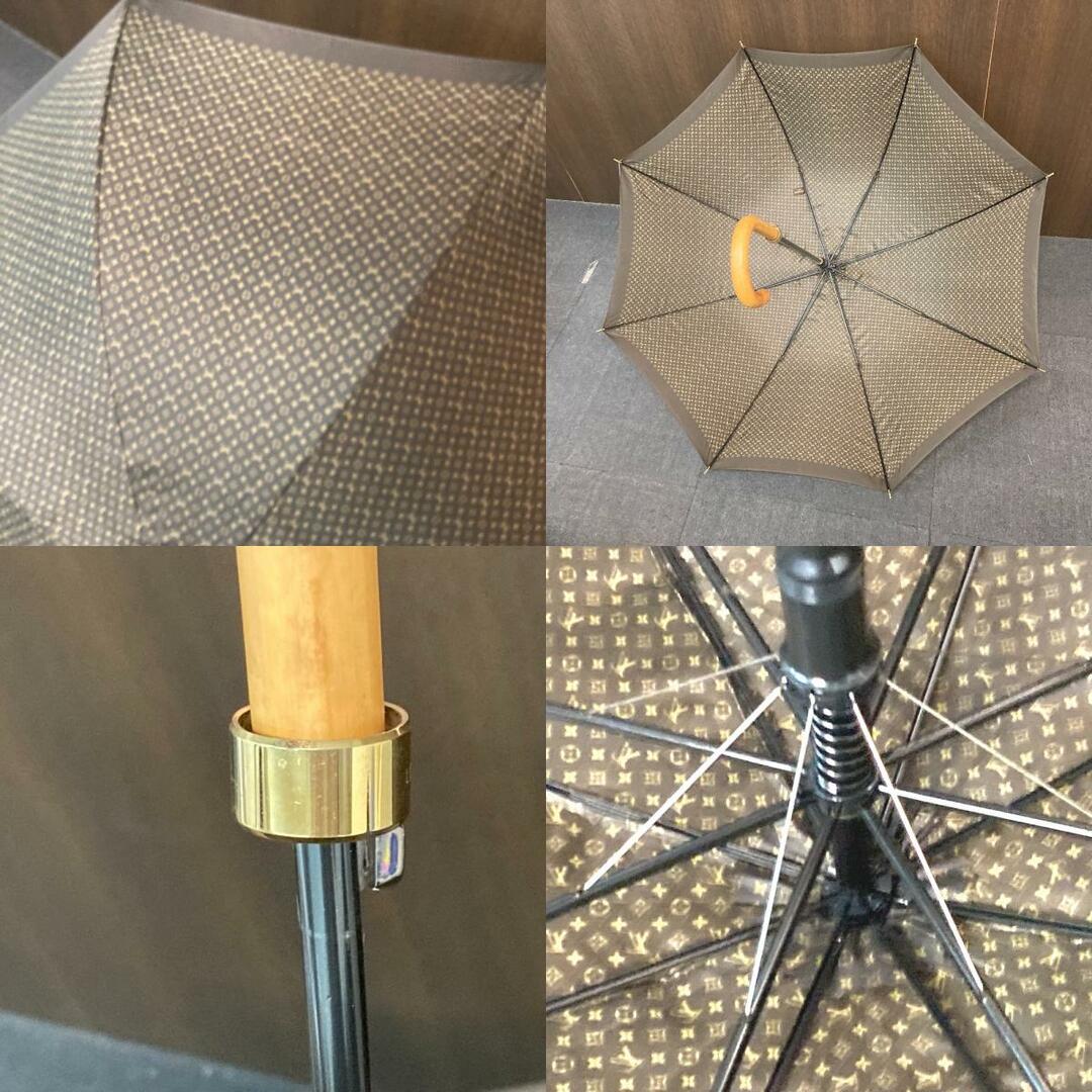 LOUIS VUITTON(ルイヴィトン)のルイヴィトン LOUIS VUITTON パラプリュイ ジブレ M70107 雨具 アンブレラ 長傘 傘 ポリアミド ブラウン レディースのファッション小物(傘)の商品写真