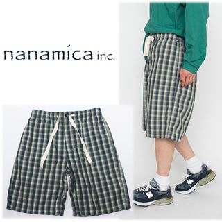 ナナミカ(nanamica)の《ナナミカ》新品 股上深め オンブレチェックショートパンツ 32(W78~86)(ショートパンツ)