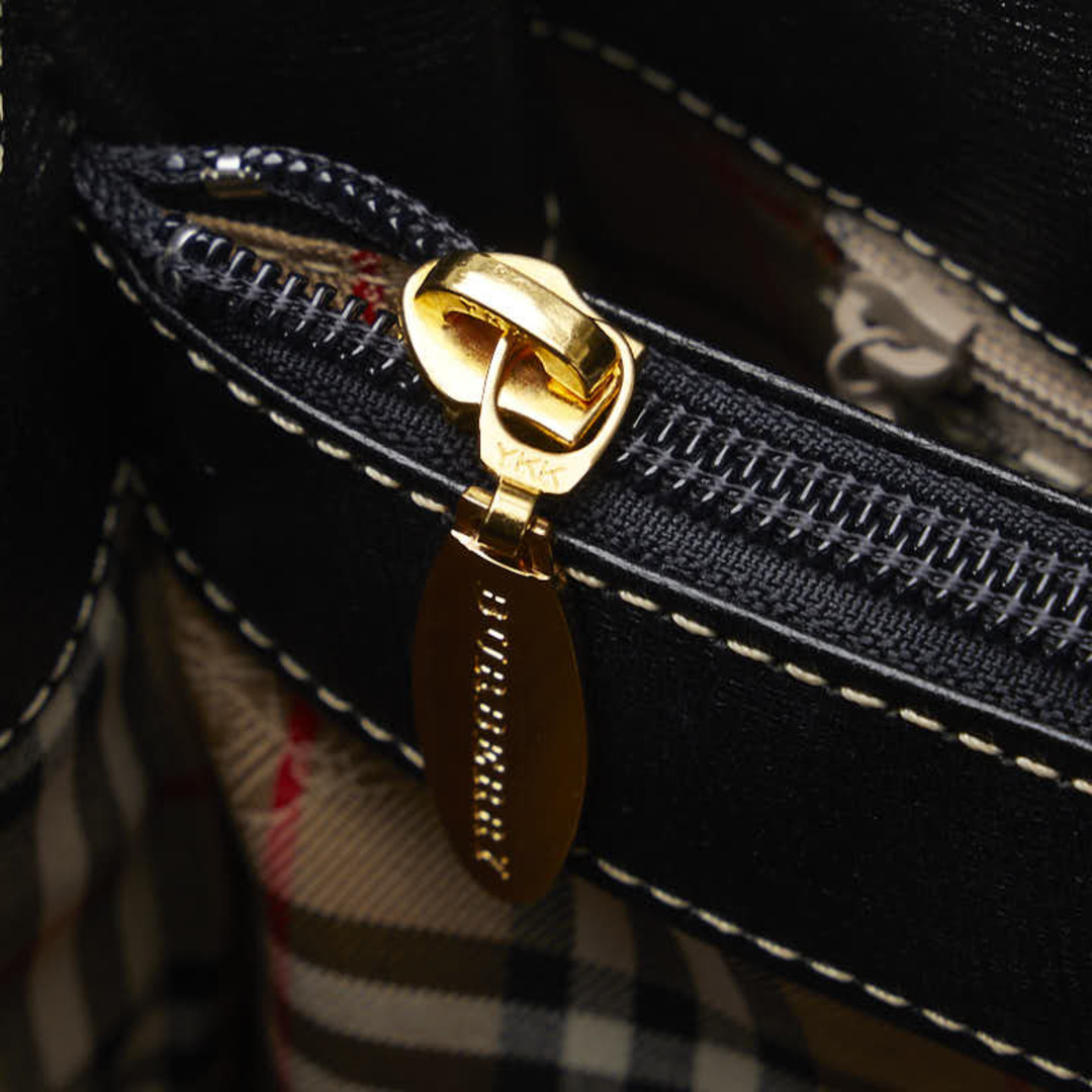 BURBERRY(バーバリー)の美品 バーバリー ノバチェック シャドーホース ハンドバッグ トートバッグ レザー レディース BURBERRY 【1-0139420】 レディースのバッグ(ハンドバッグ)の商品写真