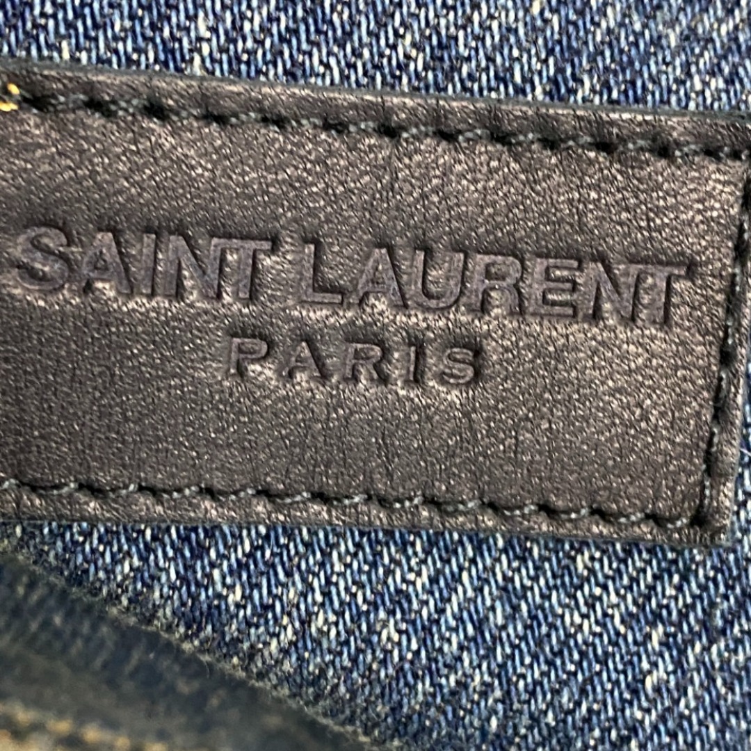 Saint Laurent(サンローラン)のサンローラン SAINT LAURENT デニムジャケット
 21年 F36 695196 ブルー レディースのジャケット/アウター(Gジャン/デニムジャケット)の商品写真