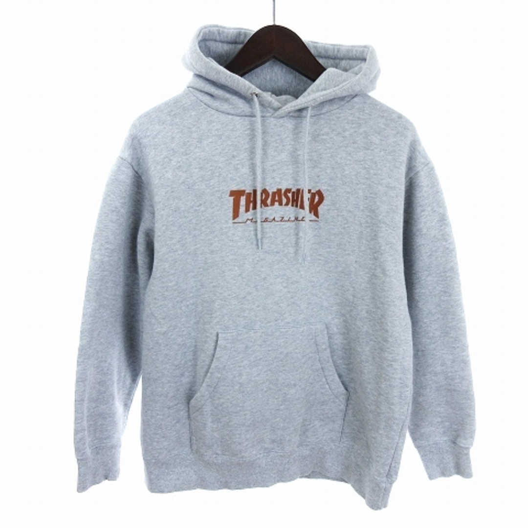 THRASHER(スラッシャー)のスラッシャー パーカー プルオーバー プリント 裏起毛 ヘザーグレー S メンズのトップス(パーカー)の商品写真