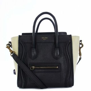 セリーヌ CELINE ラゲージ ナノショッパー  2WAYバッグ ハンドバッグ ショルダーバッグ レザー ブラック  新入荷 OB1596