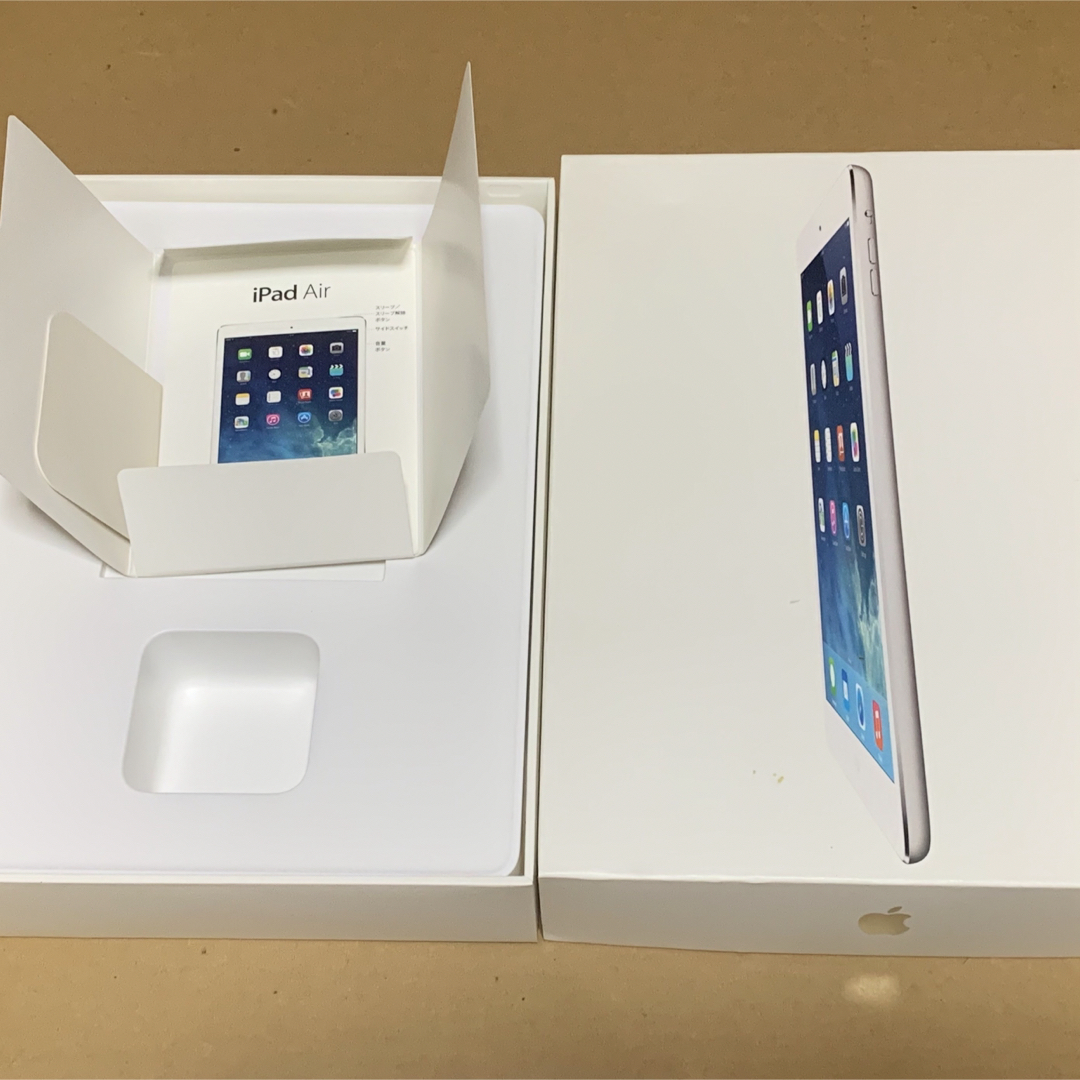 iPad(アイパッド)のApple iPad Air16BG silverシルバー空箱 スマホ/家電/カメラのPC/タブレット(その他)の商品写真