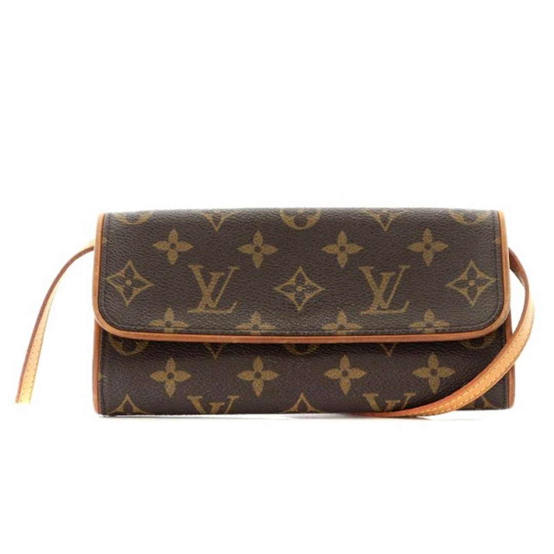 LOUIS VUITTON(ルイヴィトン)のルイヴィトン ツイン PM モノグラム ポシェット 茶 M51854 レディースのバッグ(ボディバッグ/ウエストポーチ)の商品写真