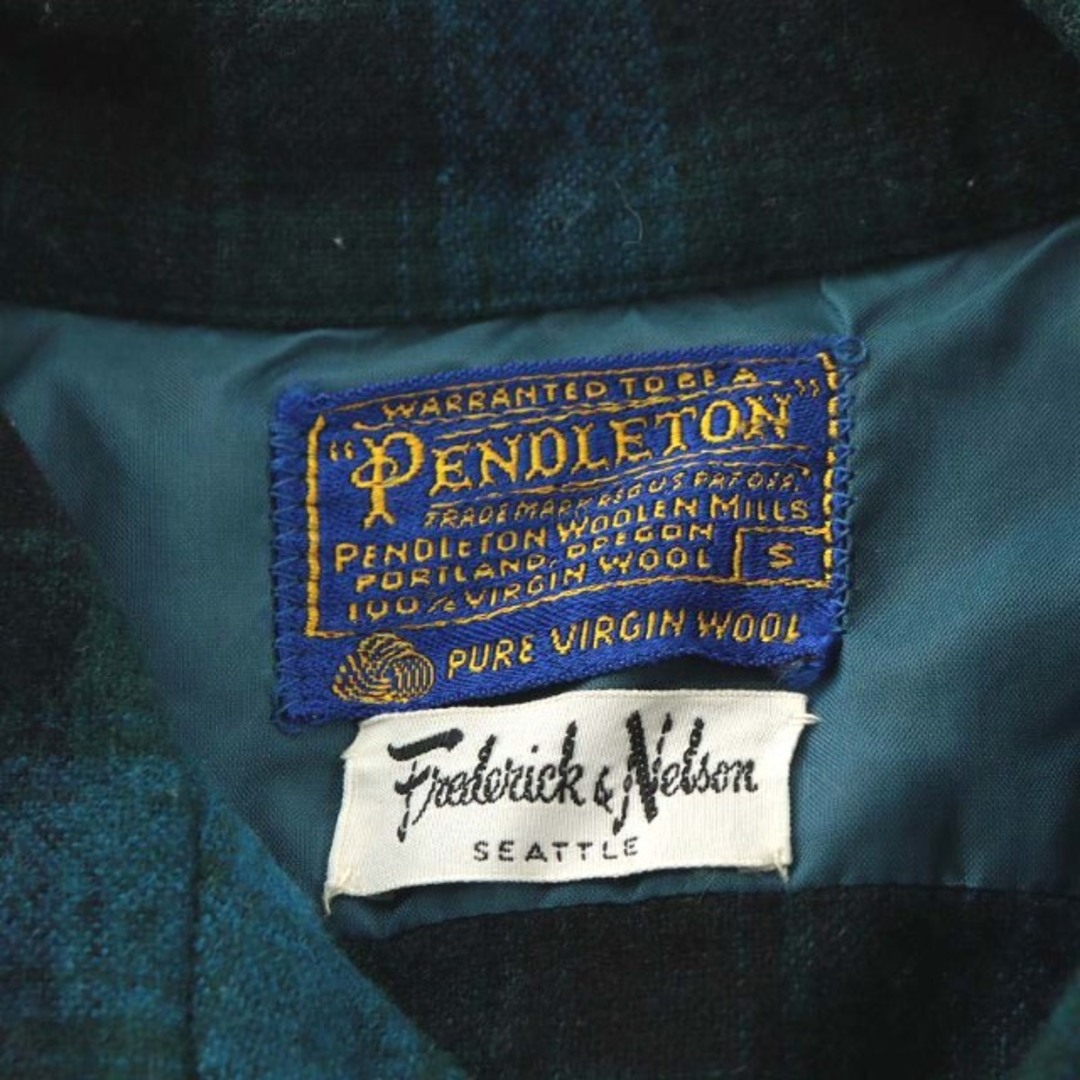 PENDLETON(ペンドルトン)のPENDLETON 60's オンブレチェック ネルシャツ S 緑 黒 メンズのトップス(シャツ)の商品写真