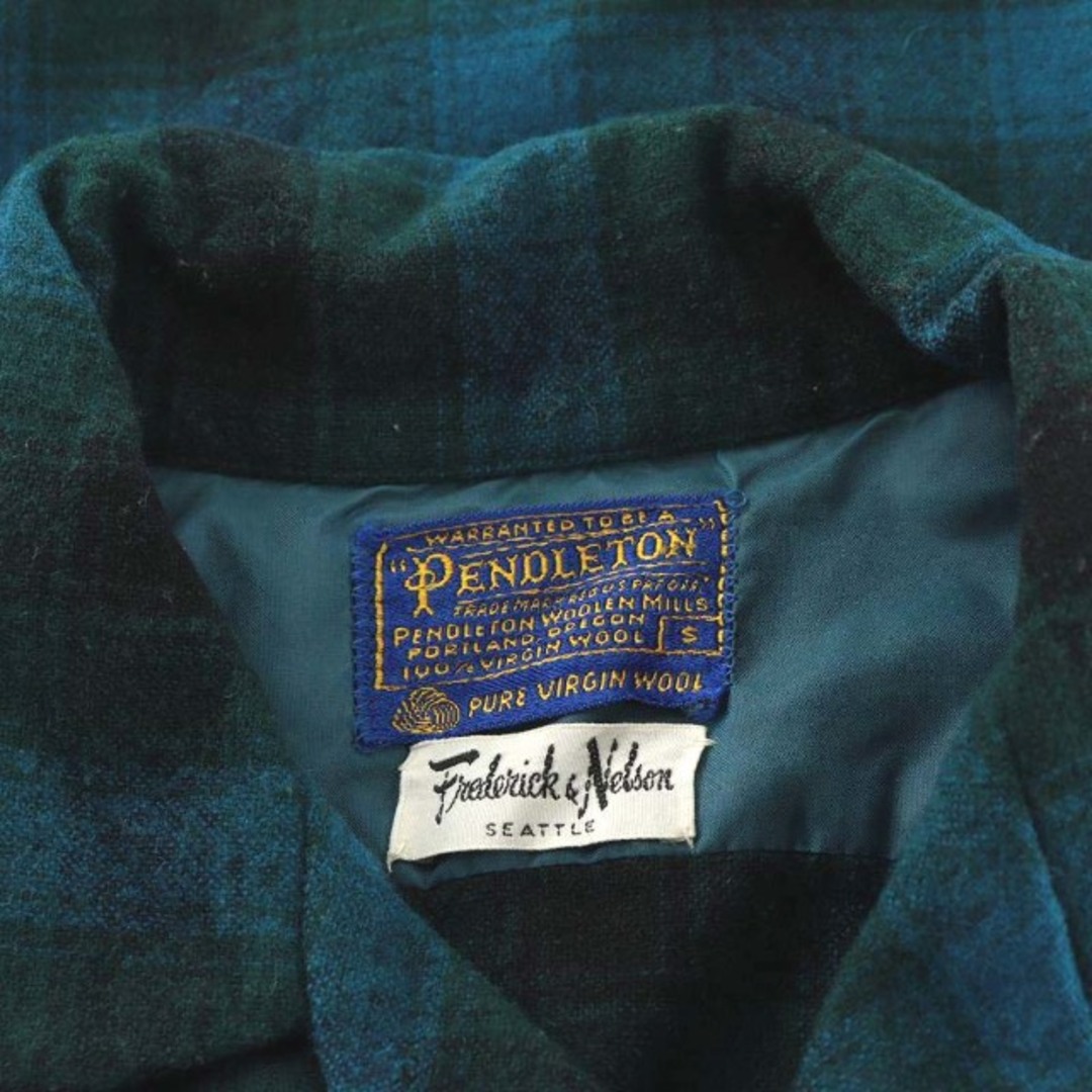 PENDLETON(ペンドルトン)のPENDLETON 60's オンブレチェック ネルシャツ S 緑 黒 メンズのトップス(シャツ)の商品写真