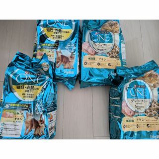 ネスレ(Nestle)のピュリナワンGFチキン1.6ｋｇ2袋+避妊去勢チキン2ｋｇ2袋(ペットフード)