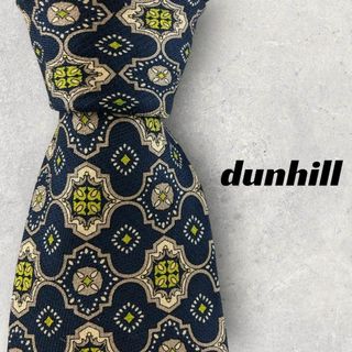 ダンヒル(Dunhill)の【5921】良品！ダンヒル　ネクタイ　ネイビー系(ネクタイ)