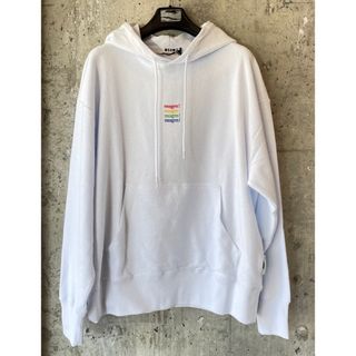 エムエスジイエム(MSGM)のMSGM パーカー ホワイト L(パーカー)