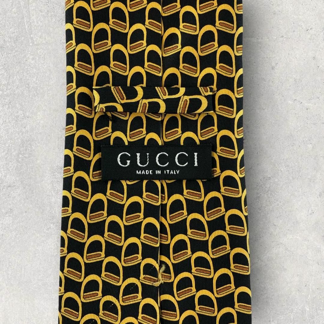 Gucci(グッチ)の【5928】可品！グッチ　ネクタイ　ブラック系 メンズのファッション小物(ネクタイ)の商品写真
