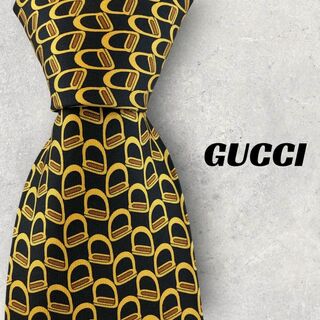 グッチ(Gucci)の【5928】可品！グッチ　ネクタイ　ブラック系(ネクタイ)
