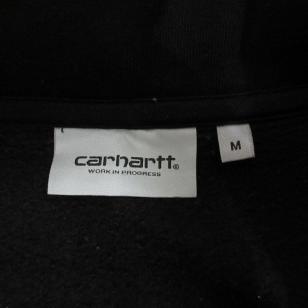 carhartt(カーハート)のカーハート WIP チェイス ネック ジップ スウェット シャツ M 黒 裏起毛 メンズのジャケット/アウター(ブルゾン)の商品写真