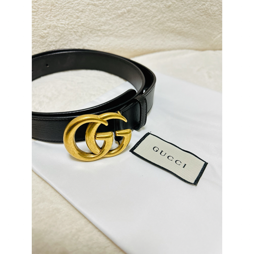 Gucci(グッチ)の正規品 GUCCI グッチ GGバックルベルト 領収書あり メンズのファッション小物(ベルト)の商品写真