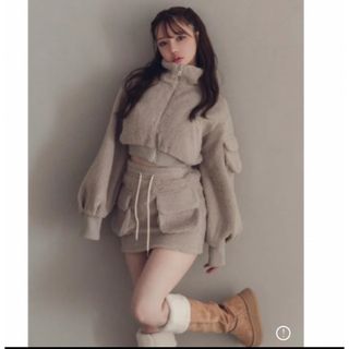 【セット売り】Miffy boa jacket & skirt(セット/コーデ)