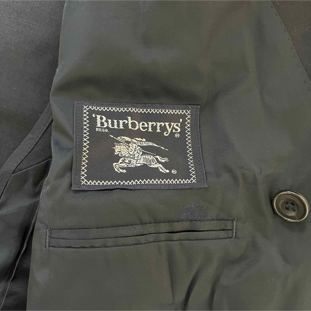 BURBERRY(バーバリー)の90s  バーバリー　スーツ　三陽商会　モノグラム　金ボタン　紺ブレ メンズのジャケット/アウター(テーラードジャケット)の商品写真