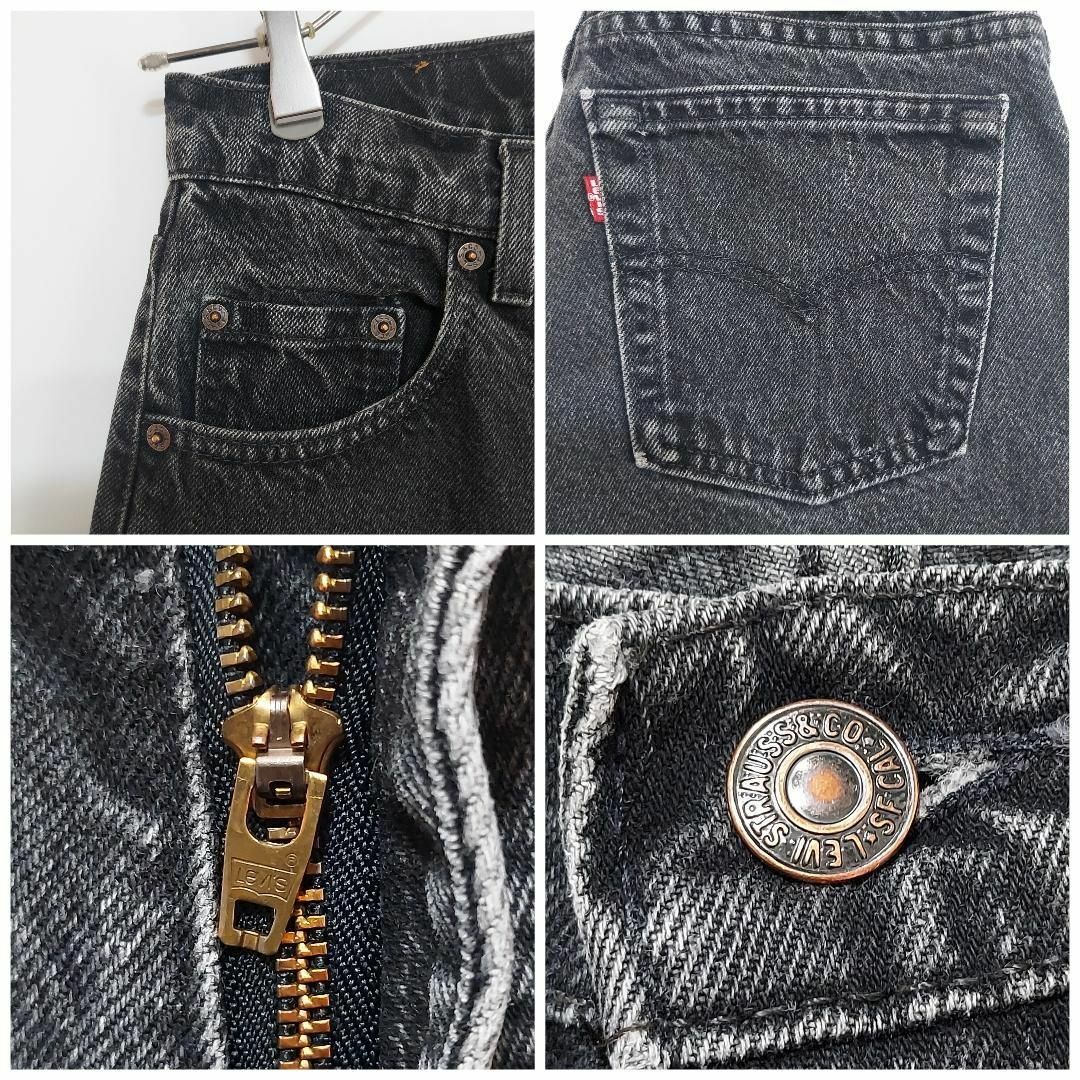 Levi's(リーバイス)のリーバイス560 Levis W28 ブラックデニム 黒 USA製 7675 その他のその他(その他)の商品写真