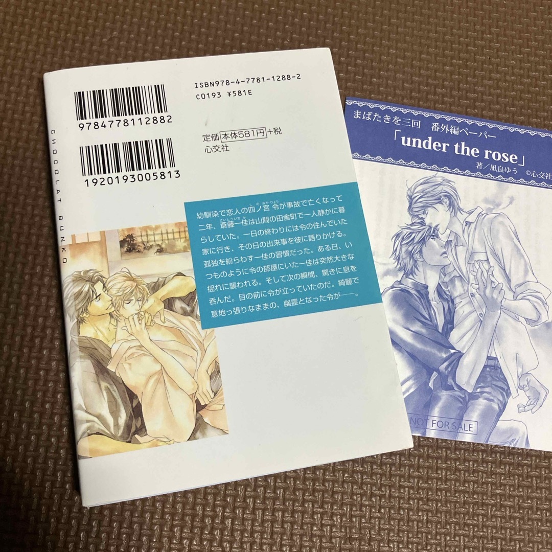 凪良ゆう　★まばたきを三回（番外編ペーパー付き） エンタメ/ホビーの本(文学/小説)の商品写真