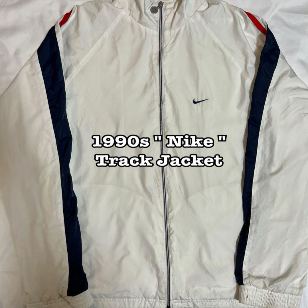 NIKE(ナイキ)の90s  ナイキ　NIKE   ナイロンジャケット　ホワイト　ゆるだぼ メンズのジャケット/アウター(ナイロンジャケット)の商品写真