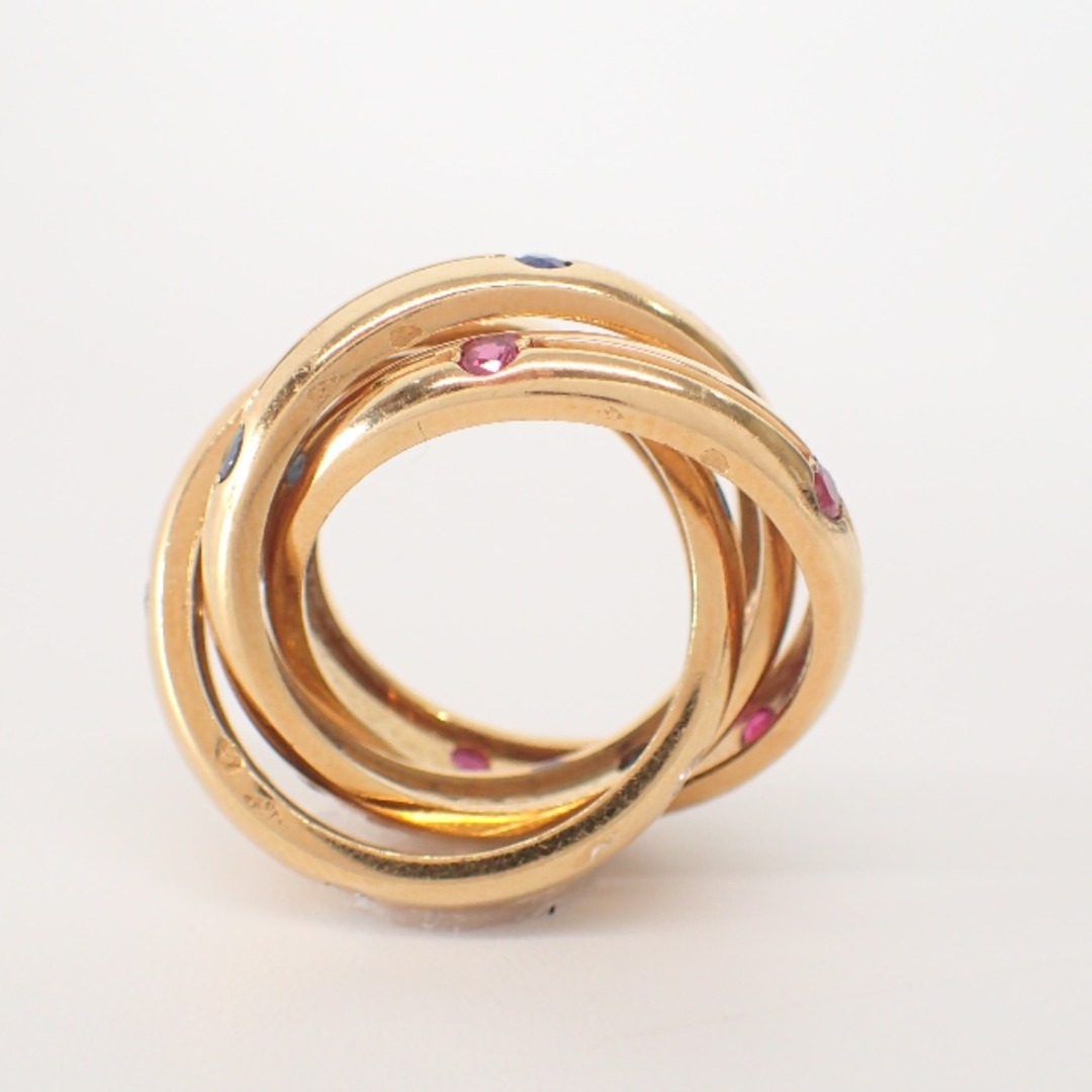 Cartier(カルティエ)のカルティエ K18YG ダイヤモンド ルビー サファイア コンステレーション トリニティ 50 レディースのアクセサリー(リング(指輪))の商品写真