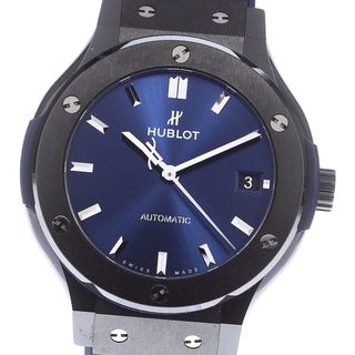 ウブロ(HUBLOT)のウブロ HUBLOT 565.CM.7170.LR クラシックフュージョン セラミック 自動巻き ボーイズ 極美品 箱付き_804979(腕時計(アナログ))