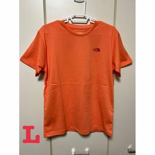 ザノースフェイス(THE NORTH FACE)の新品　ノースフェイス　Tシャツ　NTW32349 レディース　L オレンジ(Tシャツ(半袖/袖なし))