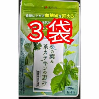 和漢の森　桑の葉&茶カテキンの恵み　１２０粒入り　３袋(その他)