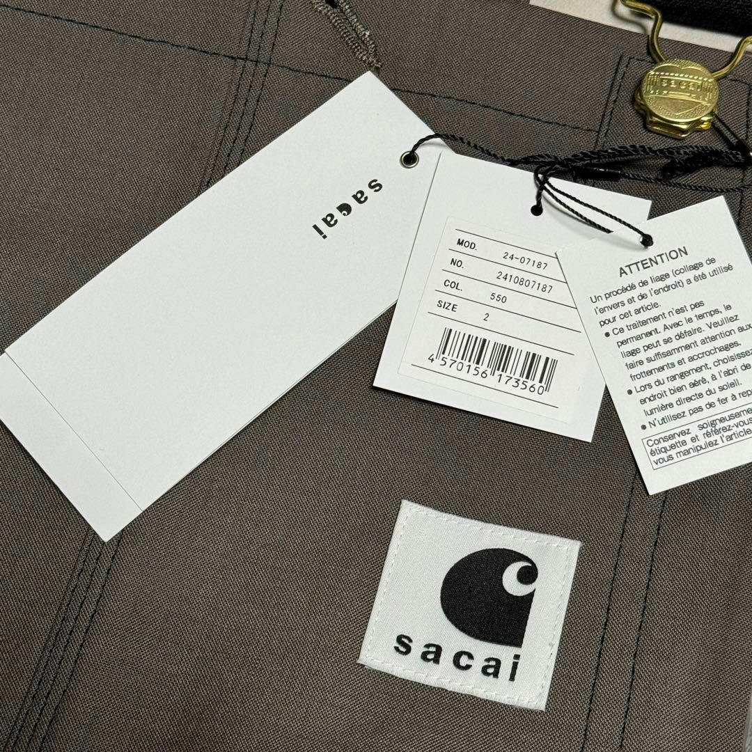 carhartt(カーハート)のCarhartt sacai Suiting Bonding Dress 2 レディースのワンピース(ロングワンピース/マキシワンピース)の商品写真