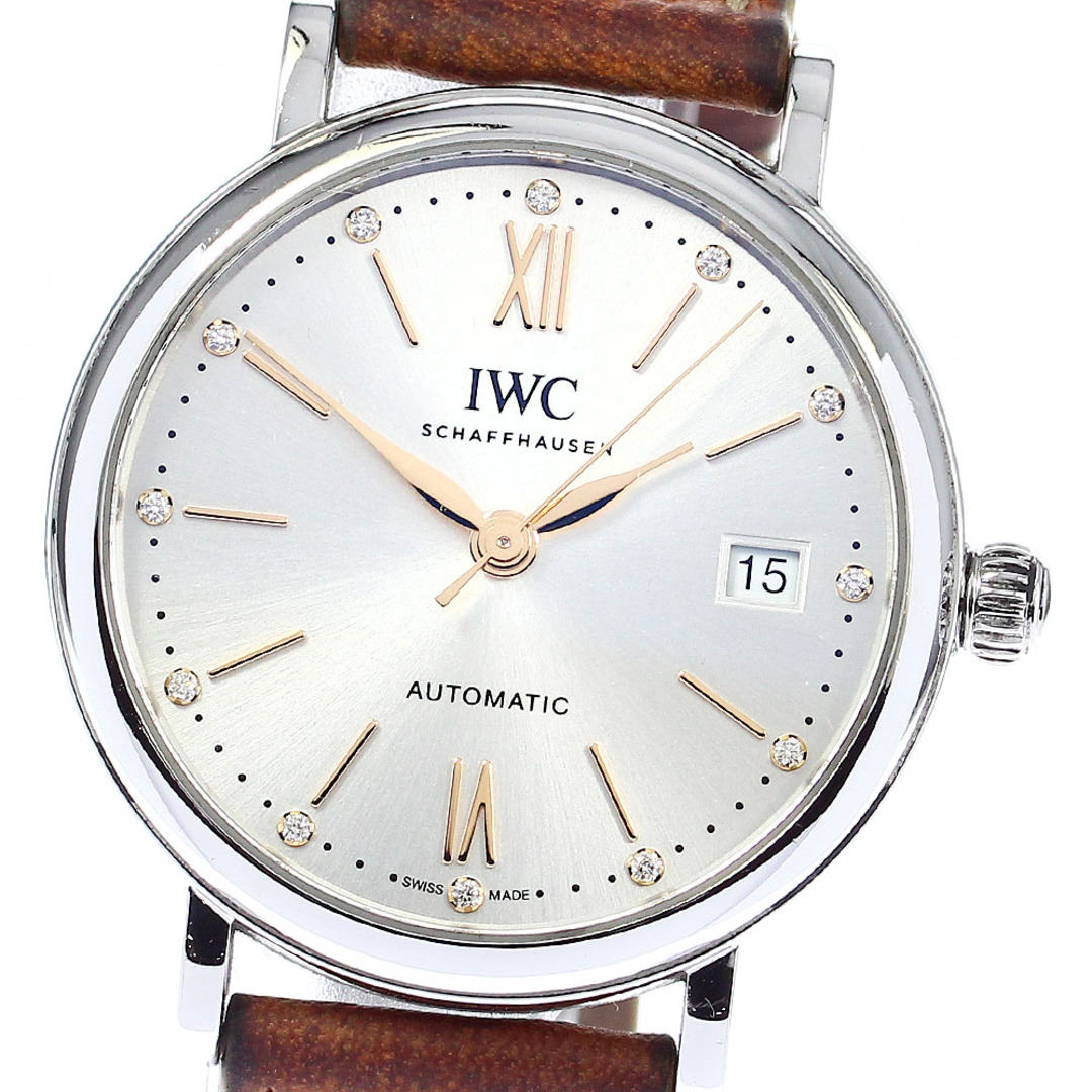 IWC(インターナショナルウォッチカンパニー)のIWC SCHAFFHAUSEN IW458601 ポートフィノ 12Pダイヤモンド 自動巻き ボーイズ 箱・保証書付き_804114 メンズの時計(腕時計(アナログ))の商品写真