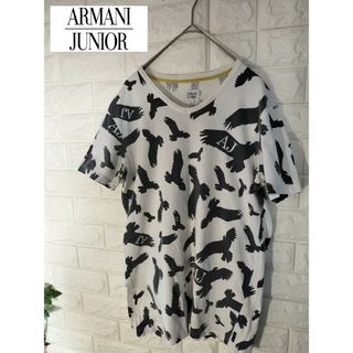 アルマーニ ジュニア(ARMANI JUNIOR)のアルマーニジュニア　半袖Tシャツ　総柄イーグルロゴ(シャツ)