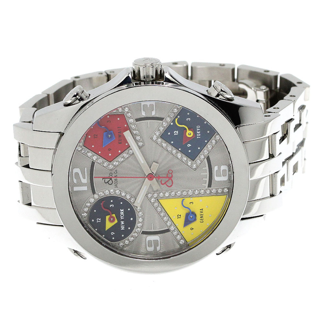 ジェイコブ JACOB&CO 5タイムゾーン クォーツ メンズ 内箱付き_801027 メンズの時計(腕時計(アナログ))の商品写真
