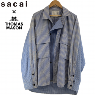 サカイ(sacai)の【23SS sacai × THOMAS MASON COTTON POPLIN L/S SHIRT 正規品】(シャツ)