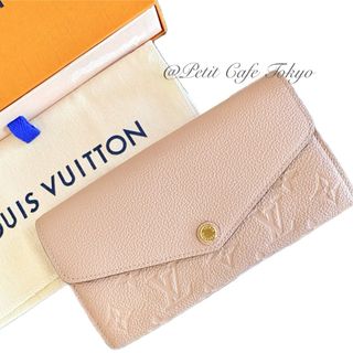 ルイヴィトン(LOUIS VUITTON)の【未使用】ポルトフォイユ・サラ 長財布　アンプラントレザー　ルイヴィトン(財布)