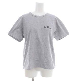 アーペーセー(A.P.C)のアーペーセー A.P.C. Tシャツ カットソー 半袖 ロゴ M グレー(Tシャツ(半袖/袖なし))