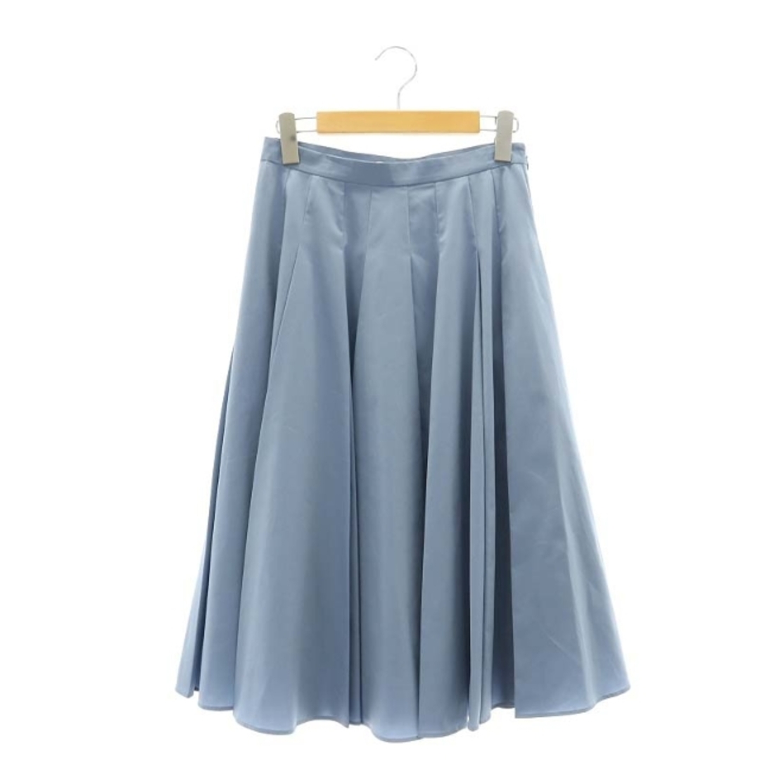 ANAYI(アナイ)のアナイ ANAYI フレアスカート ミモレ ロング タック 36 S 水色 レディースのスカート(ロングスカート)の商品写真