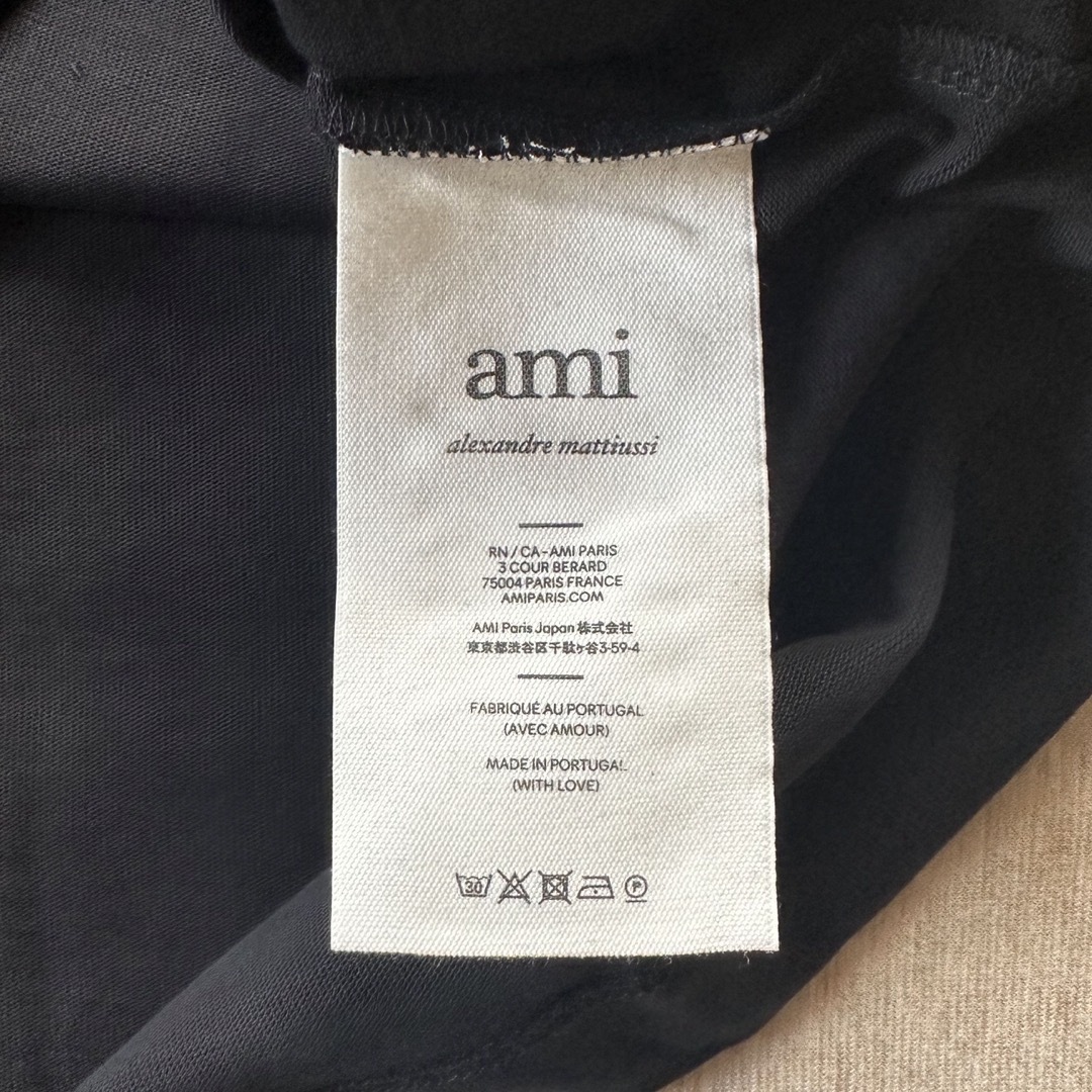 Maison Martin Margiela(マルタンマルジェラ)の黒XXXL新品 AMI Paris アミ グラフィック ロゴ ロング Tシャツ  メンズのトップス(スウェット)の商品写真