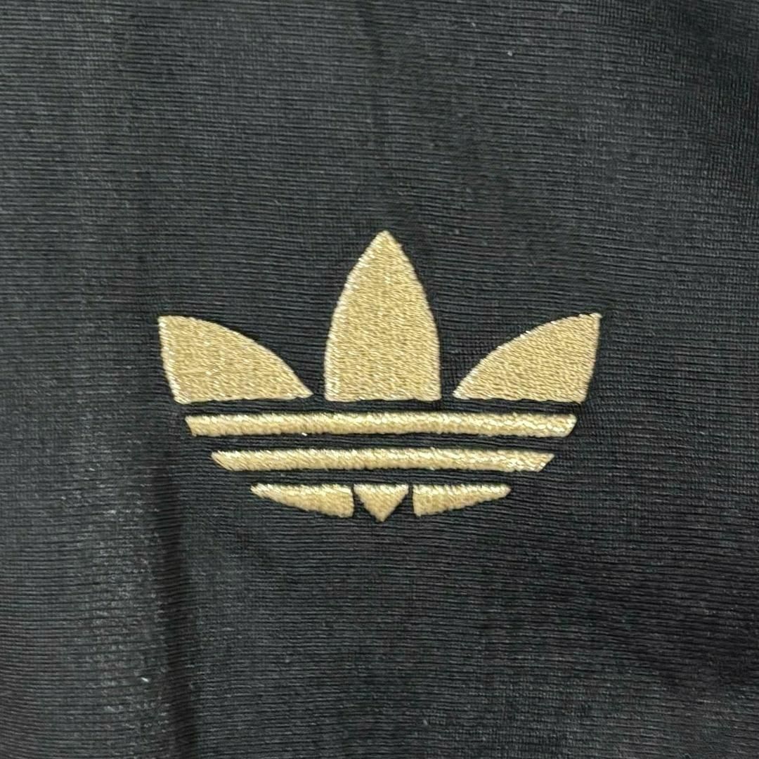 adidas(アディダス)のadidas アディダス トラックジャケット トレフォイル刺繍 黒 金 7720 その他のその他(その他)の商品写真