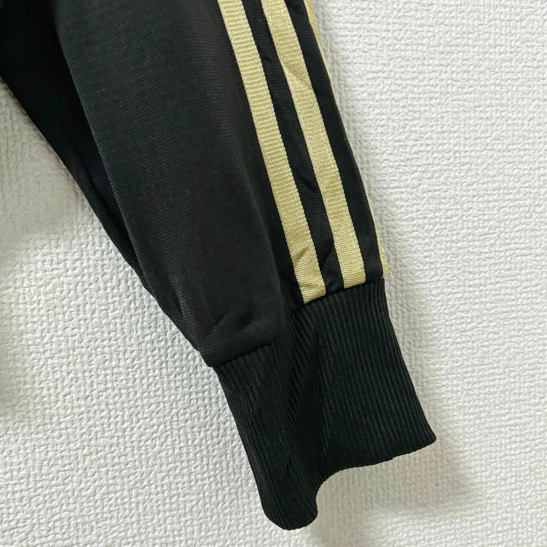 adidas(アディダス)のadidas アディダス トラックジャケット トレフォイル刺繍 黒 金 7720 その他のその他(その他)の商品写真