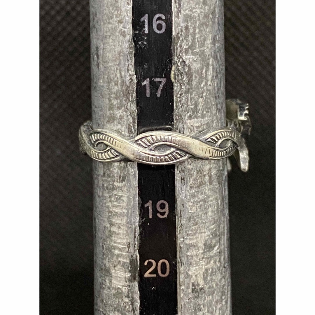 アンティーク リング スプーンリング 18号 調節可 アイオワ州 鳥 4592 メンズのアクセサリー(リング(指輪))の商品写真