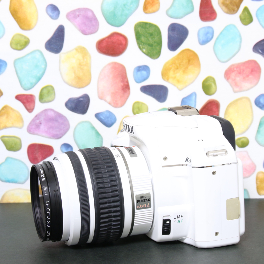 ♥︎◇PENTAX k-x ◇ショット数極少 ◇スマホ転送 ◇ホワイト ♥︎◇PENTAX k-x ◇ショット数極少 ◇スマホ転送 ◇ホワイト