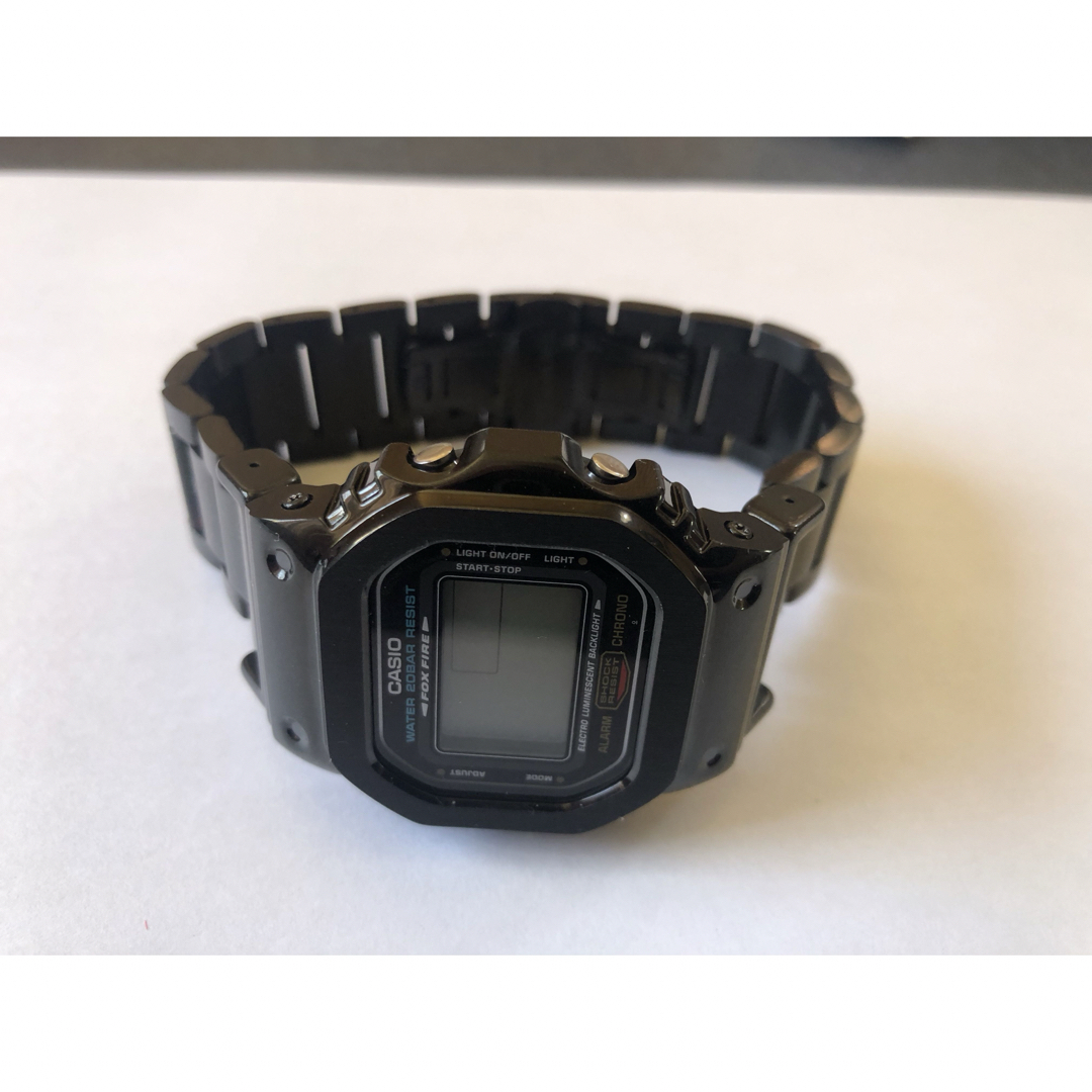 ステンレス製 G-SHOCK カスタム 5600系用　黒ベゼル&ベルト 工具付 ハンドメイドの素材/材料(各種パーツ)の商品写真