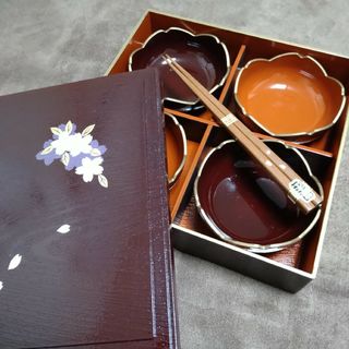 ウノチヨ(宇野千代)の【新品未使用】宇野千代 幸福重 おとめ桜(合成漆器)(その他)